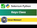 Keys class in Selenium Python (Selenium Python)