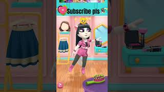 my talking aengela transformation #cutekishudhruvika 😎✨🖤 #talkingangela #subscribe