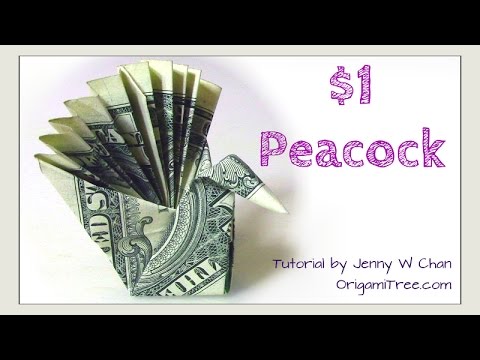 DIY How to Fold $1 Money Origami PEACOCK - Dollar (Easy) DIY How to Fold $1 Money Origami PEACOCK - Dollar (Easy)