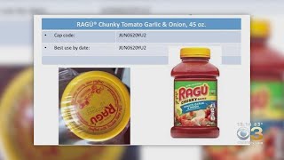 Owner Of Ragu Recalls Some Jars Of Pasta sauce