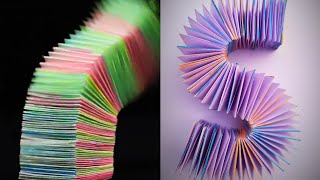 Paper Toy - പേപ്പർ കളിപ്പാട്ടം- With Just 5 Paper - Easy Paper Craft - Paper Spring- Craft paper