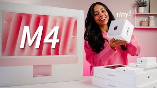 M4 Mac mini is so cute! (unboxing the ENTIRE M4 Mac lineup)