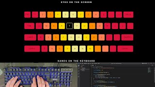 ASMR Programming - Coding Keyboard Hero with Html CSS and Javascript - No Talking