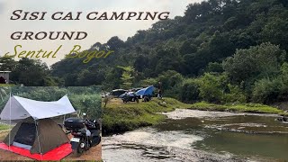 Motocamp ,camping di pinggir kali di sisi cai || Sentul  Bogor ||