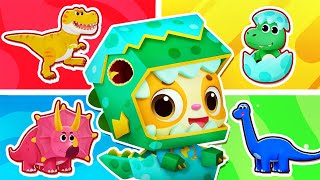 Dinosaurs Finger Family Song | Colors Song | Kids Songs & Nursery Rhymes | Mimi and Daddy