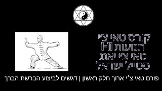 קורס טאי צ'י שיעור שביעי | דגשים לביצוע נכון Brush the knee