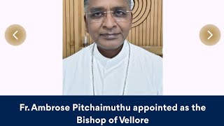 Rev. Dr. Ambrose Pitchaimuthu, New Bishop of Vellore Diocese | Ceremony @CCBI Centre, B'glr-9Nov2024