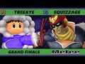 S@X 438 GRAND FINALS - Treeaye (Ice Climbers) Vs. squizzage [L] (Marth, Captain Falcon) Smash Melee