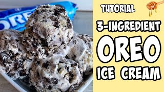 3-Ingredient Oreo Ice Cream! Recipe tutorial #Shorts