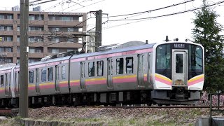 E129系A9+B11編成　信越本線上り普通434M内野→新潟→長岡【4K】