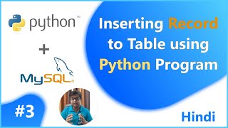Inserting data to database table using python program | Python with Mysql #3