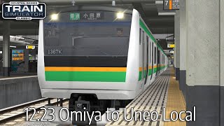 12:23 Omiya to Uneo Local - Tokyo Commuter - E233-3000 Series - Train Simulator Classic