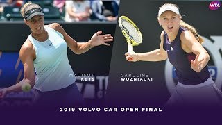 Madison Keys vs. Caroline Wozniacki | 2019 Charleston Open Final | WTA Highlights