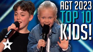 These Kids Have Talent! TOP 10 BEST Kid Auditions from America's Got Talent 2023