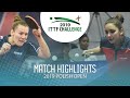 Katerina Tomanovska vs Claudia Infante | 2019 ITTF Polish Open Highlights (Group)