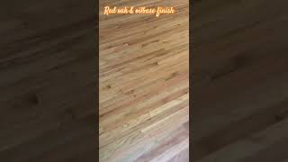 Red oak \u0026 bona woodline satine finish #flooringpdx #woodworking #oak #hardwood #sanding #bona #pdx