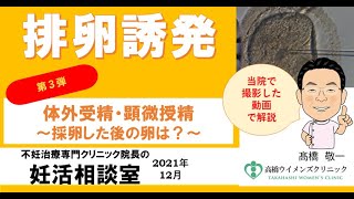 〈第3弾〉手技動画を初公開！体外受精・顕微授精～採卵した後の卵は？～