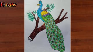 #Peacock #EasyDrawing #LearningDrawing  Beautiful peacock drawing for beginners