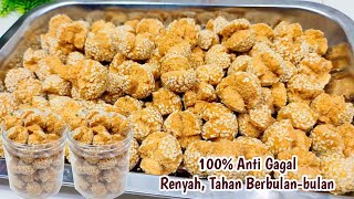 TAHAN BERBULAN-BULAN, ONDE-ONDE KETAWA KERING, RENYAH. Ide Isian Toples Lebaran, Kue Kering 2025