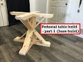 Pedestal table base build (round table) - Part 1