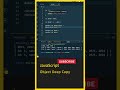 JavaScript Tutorial For Beginners, (JSON Object Deep Copy) JavaScript in Telugu, Java Script #shorts