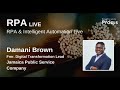 RPA & Intelligent Automation | Damani Brown | at BTOES | a Proqis Company