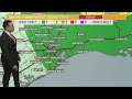 Houston Forecast: Cold front to bring storms Monday morning