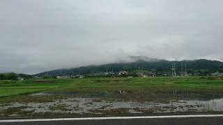 ＵＦＯは見えないただの雨上がりの田舎景色