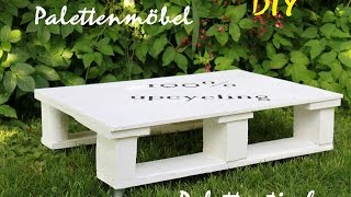 Palettenmöbel Palettentisch selber machen* pallet furniture * Мебель из паллет_поддонов