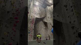 Climber takes huge 20 foot fall indoors!! #climbing #leadclimbing #bouldering #climbinglife #fall