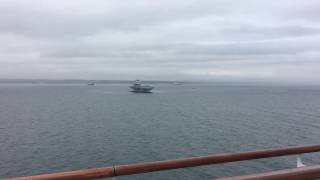 HMS Queen Elizabeth from MS Caribbean Princess