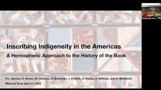 Spring 2025: “Inscribing Indigeneity in the Americas” Roundtable