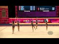 Mexico (MEX) - 2019 Rhythmic Worlds, Baku (AZE) - Qualifications 3 Hoops + 2 Pairs Of Clubs