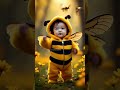 Em bé mặc bộ ong mật nhảy múa dudidamdam trong rừng hoa #baby #babydance #dudidam #bee #bumblebee