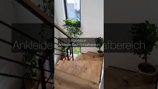 Roomtour Neubau 2024 mit Holztreppe begehbarer Kleiderschrank Ankleidezimmer Renovierung Hausbau