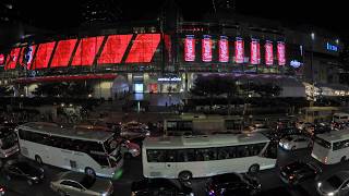 Slow TV (4k)タイ バンコク ラチャプラソン交差点 世界最悪級の渋滞 コカコーラー Bangkok Rush hour traffic. with Coca-Cola Thailand AD