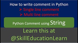 Mastering Python Comments: Single Line vs. Multi Line