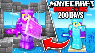 I Survived 200 Days in Hardcore Minecraft in an OCEAN ONLY World - PainDomination