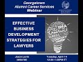 Effective Business Development Strategies for Lawyers