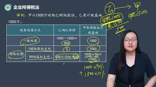 2023 CPA 税法 刘丹 基础精讲班 第0416讲　企业重组的所得税处理