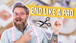 3 Top Ways to End a Thread in Cross Stitching! | Caterpillar Cross Stitch
