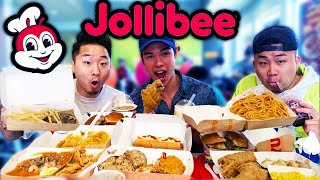 EATING JOLLIBEE'S ENTIRE MENU!! The BEST Fast Food! | Fung Bros