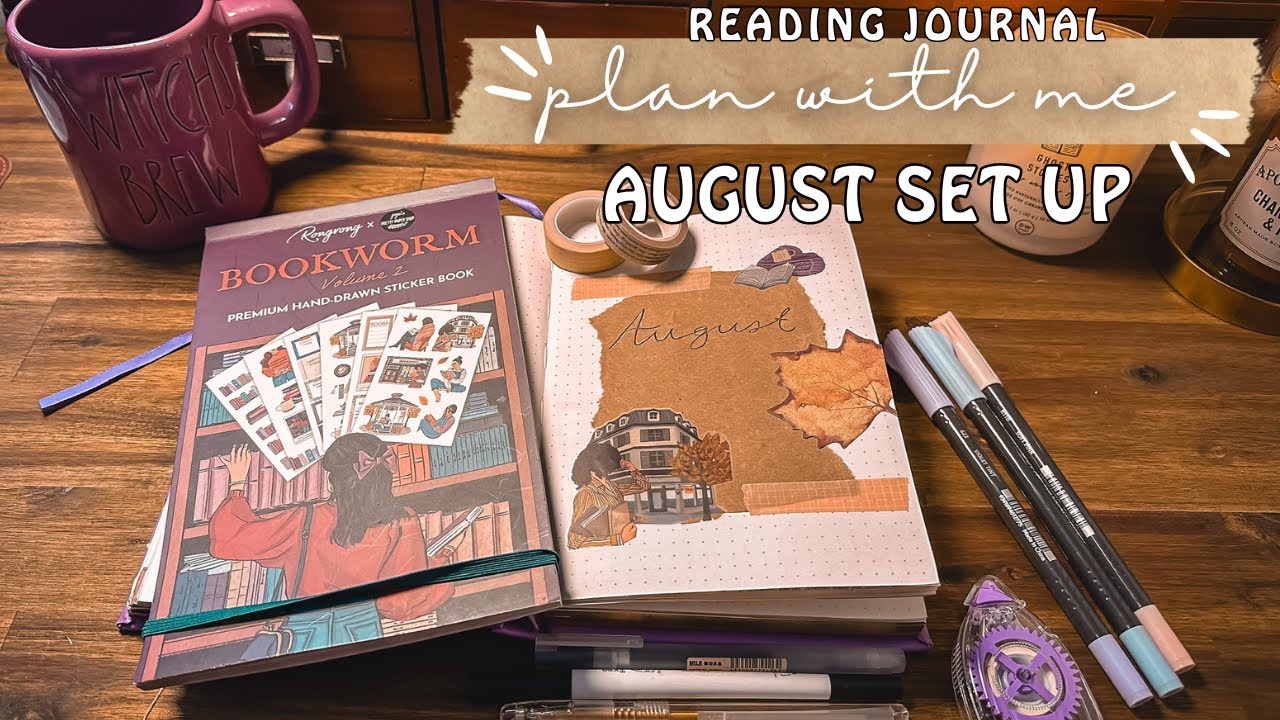 Plan With Me August Reading Journal Set Up рџ љрџќѓ Autumn Bookish Vibes