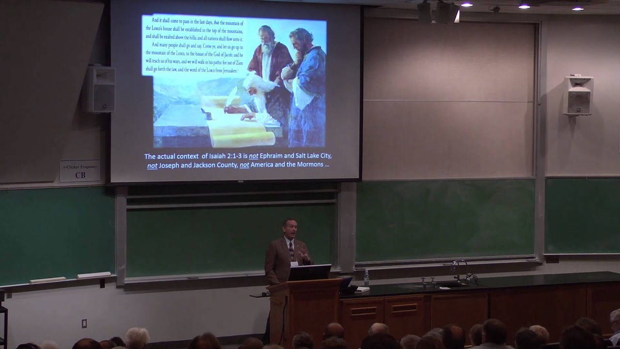 BYU Sidney B. Sperry Symposium 2013 - Jeffrey R Chadwick - YouTube