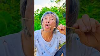 Kind Grandpa Eats Candy Skewers and the Funny Ending #shorts🤤 #1269