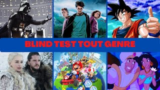 Blind test tout genre 100 Extraits (Film, série, jeu vidéo, animé, réplique de f