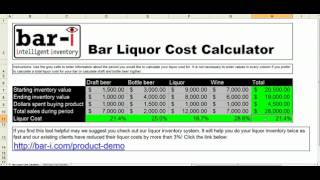 Liquor Cost Formula Ad