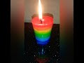 rainbow 🌈 candle making || DIY || candle making ideas #shorts #candlemaking #diy