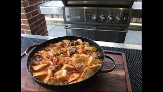 Cypriot Style Kolokasi (Taro Stew) with pork