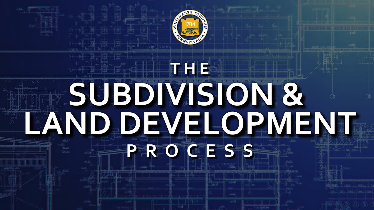 The Subdivision Land Development Process Youtube